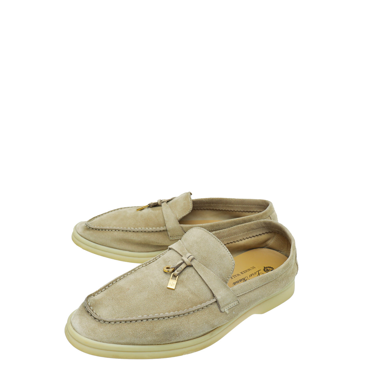 Loro Piana Sandstone Summer Charm Walk Loafers 37.5 – THE CLOSET