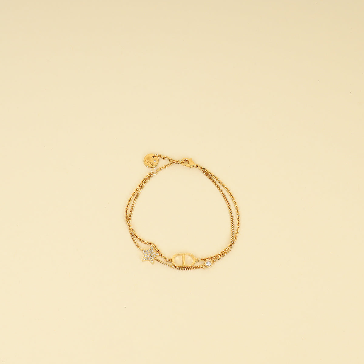 Christian Dior Gold Finish Petit CD Double Bracelet – THE CLOSET
