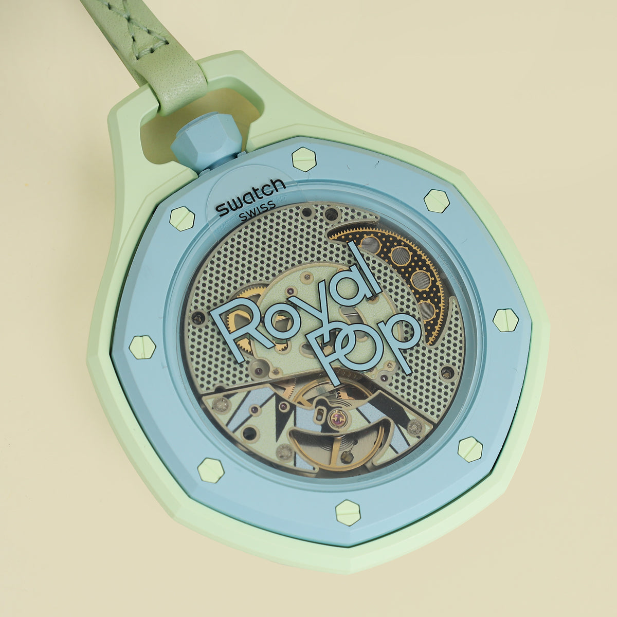 Audemars Blaue Acht Piguet x Swatch Royal Pop Pocket Movement 40mm