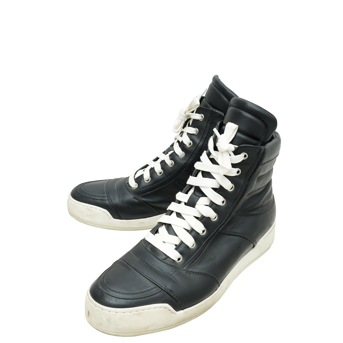 Balmain Black Ankle High Sneaker Boot 40 – THE CLOSET