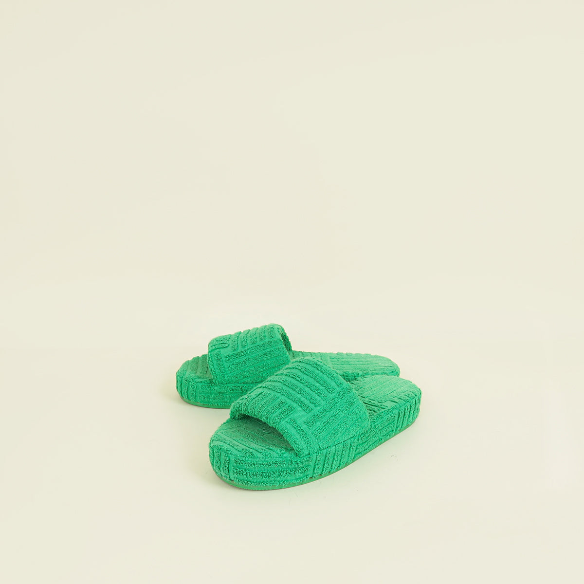 Bottega Veneta Grass Resort Sponge Slides 39 | Pre-Owned The