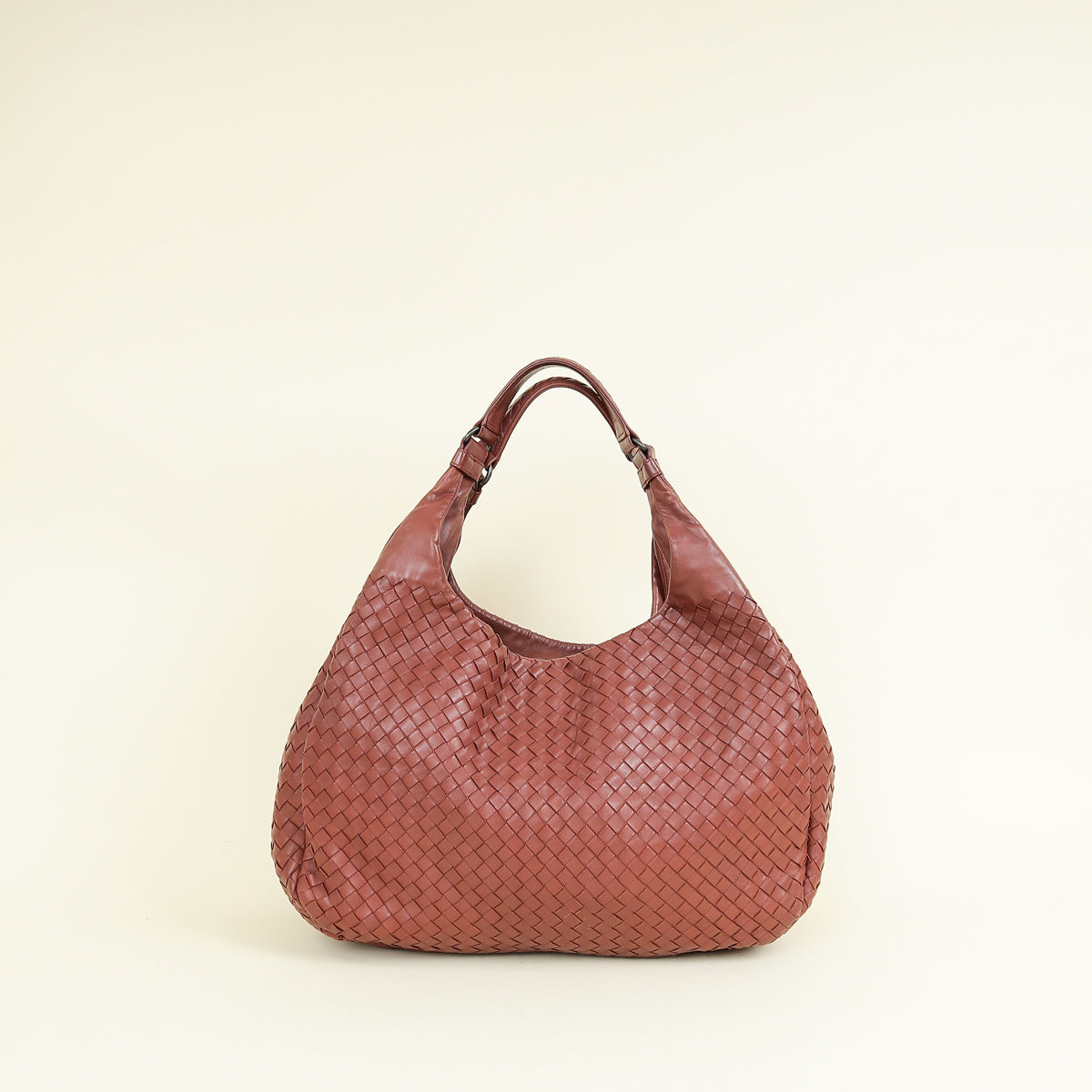 Bottega Veneta Red Brown Intrecciato Hobo Large Campana Bag – THE 