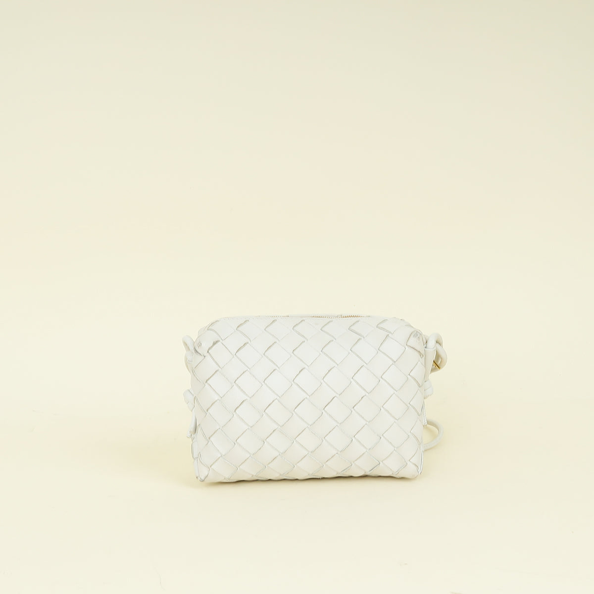 Bottega Veneta White Mini Loop Camera Bag | Pre-Owned The Closet