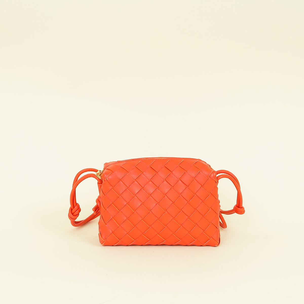 Bottega Veneta Orange Intrecciato Mini Loop Camera Bag – THE CLOSET
