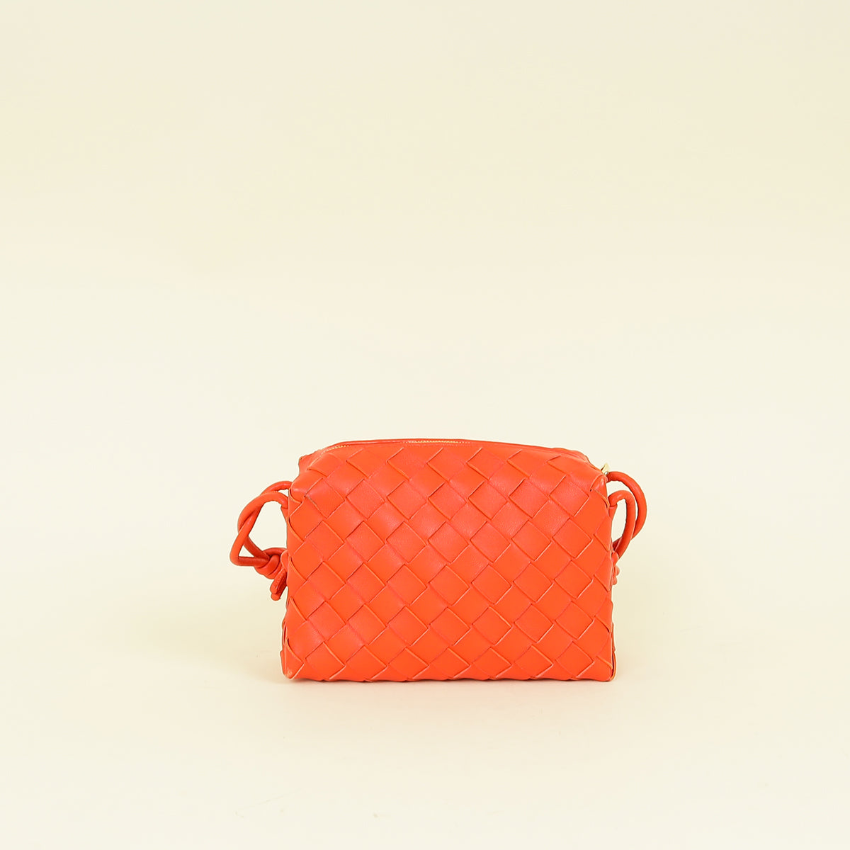 Bottega Veneta Orange Intrecciato Mini Loop Camera Bag – THE CLOSET
