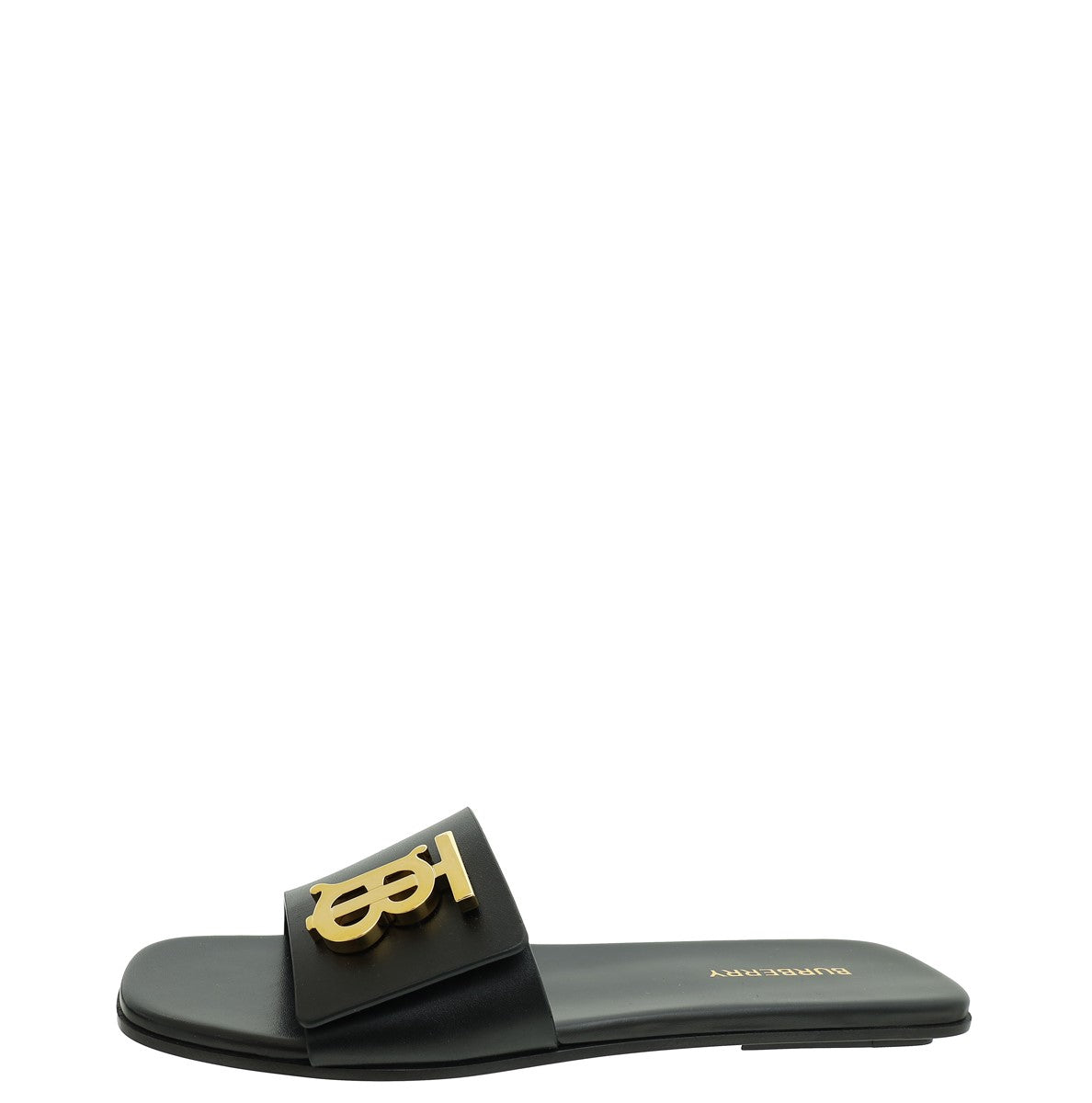 BURBERRY バーバリー　TB LOGO スライドサンダル　38(24cm) Burberry Black TB Logo Slide Sandal 38 – THE CLOSET