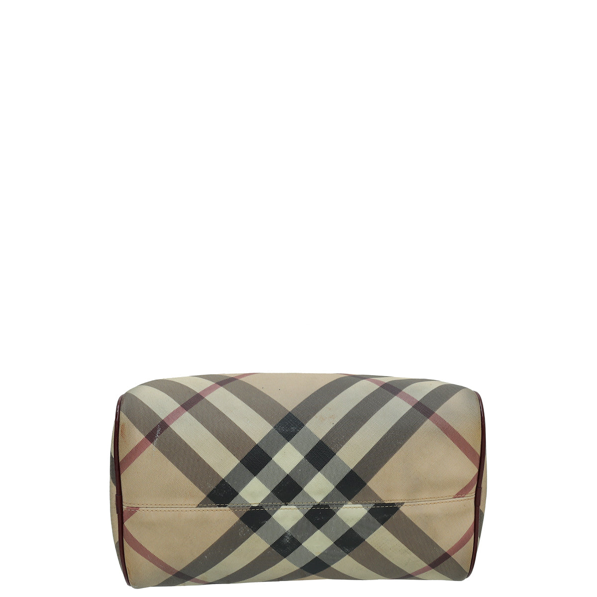 Burberry Burgundy Nova Check Boston Bag – THE CLOSET
