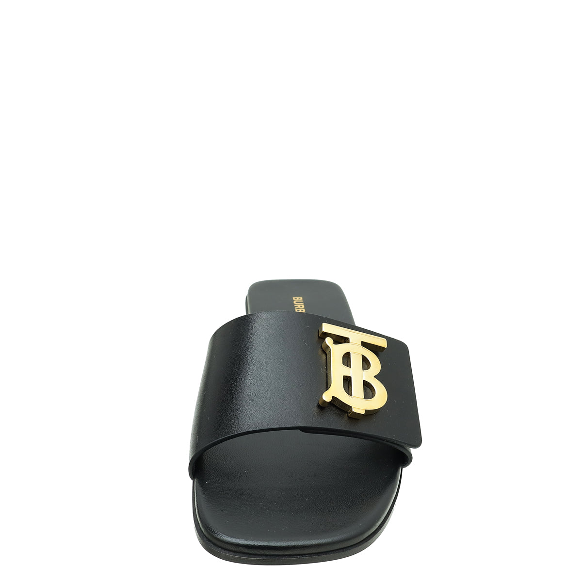 BURBERRY バーバリー　TB LOGO スライドサンダル　38(24cm) Burberry Black TB Logo Slide Sandal 38 – THE CLOSET