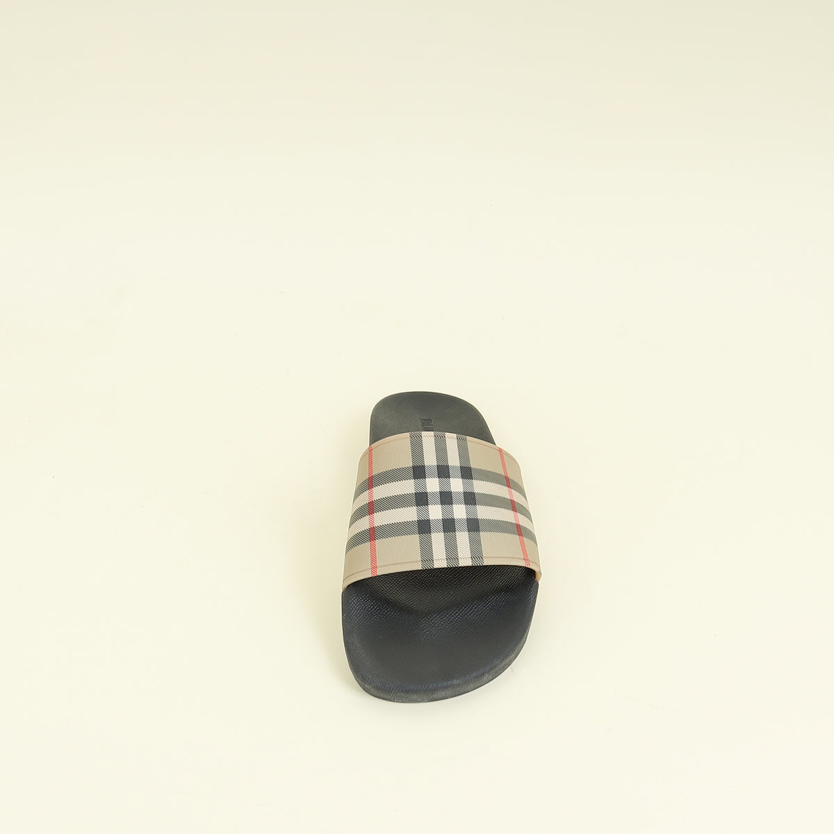 Burberry Archive Beige Vintage Check Furley Slides 44 | Pre-Owned 