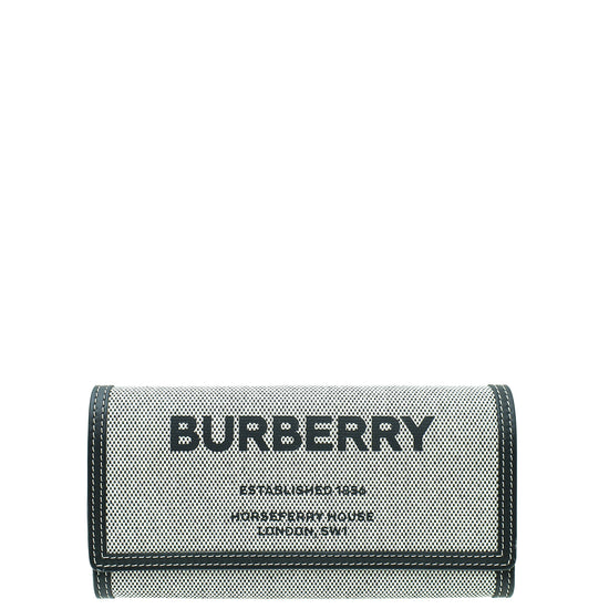 Burberry Multicolor Horseferry Print Cotton Continental Wallet