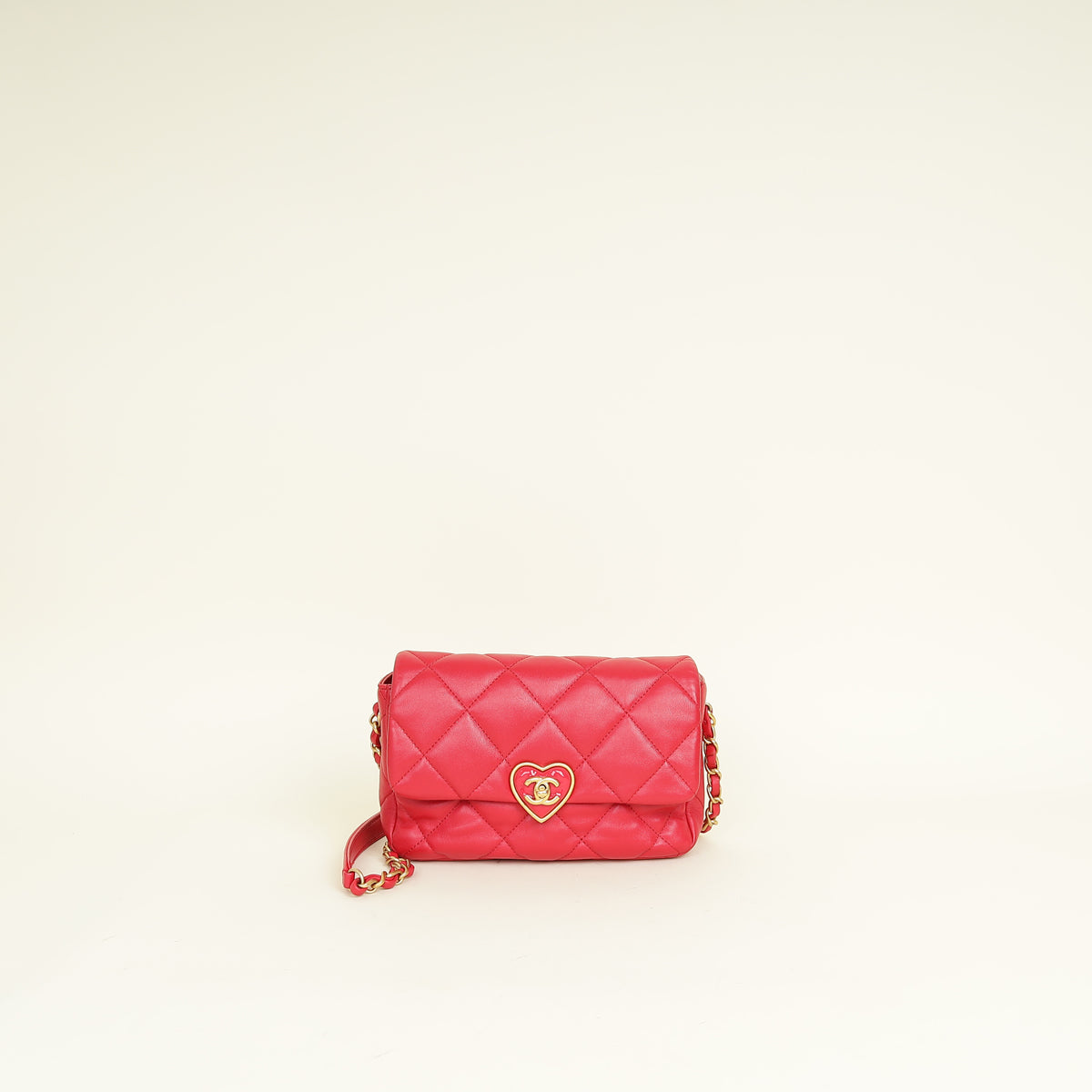 Chanel Red Coco Love Flap SHoulder Bag – THE CLOSET