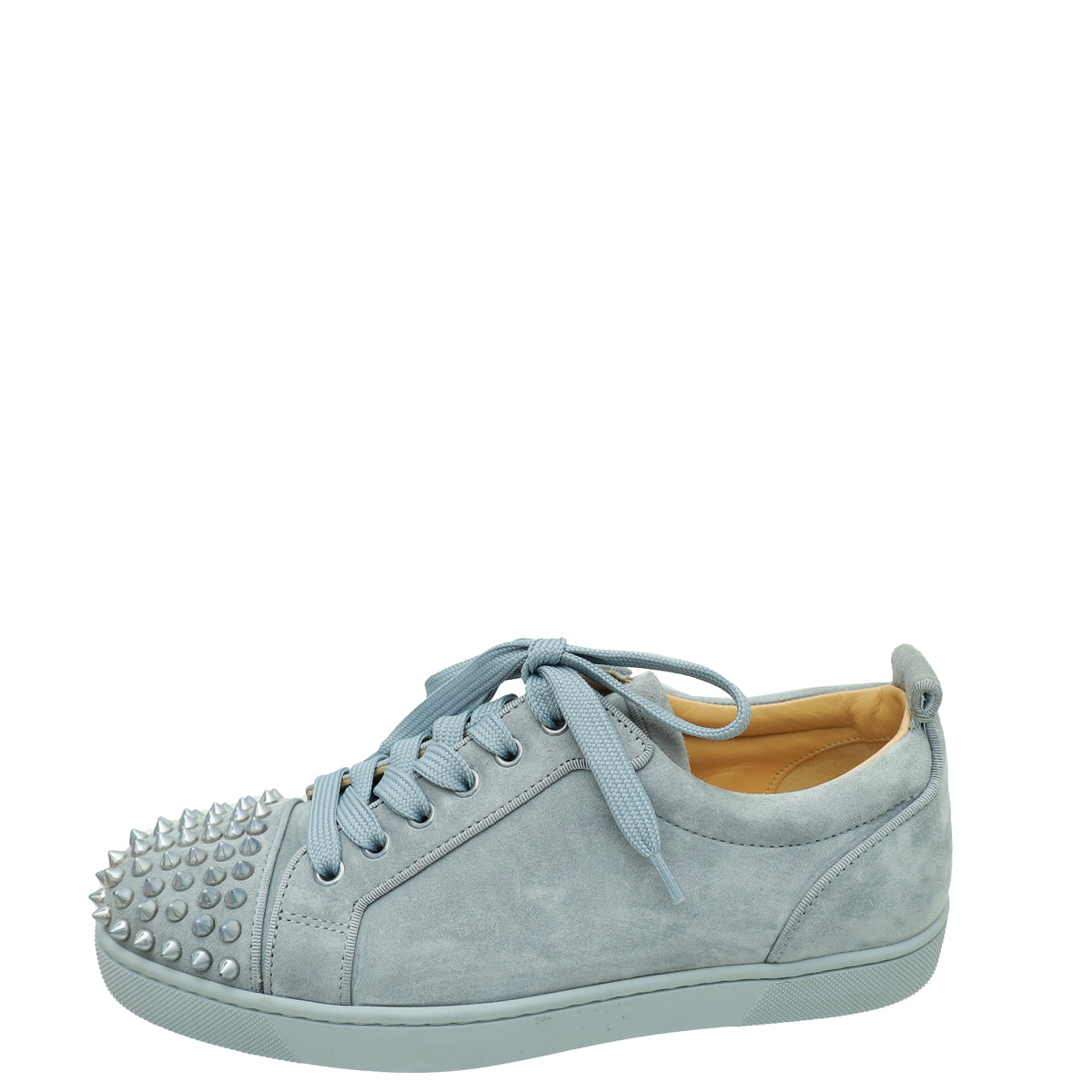 Christian Louboutin Grey Louis Junior Spike Sneakers 40 – THE CLOSET