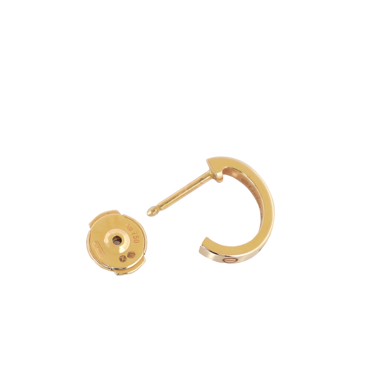 Cartier 18K Rose Gold Love Hoop Earrings