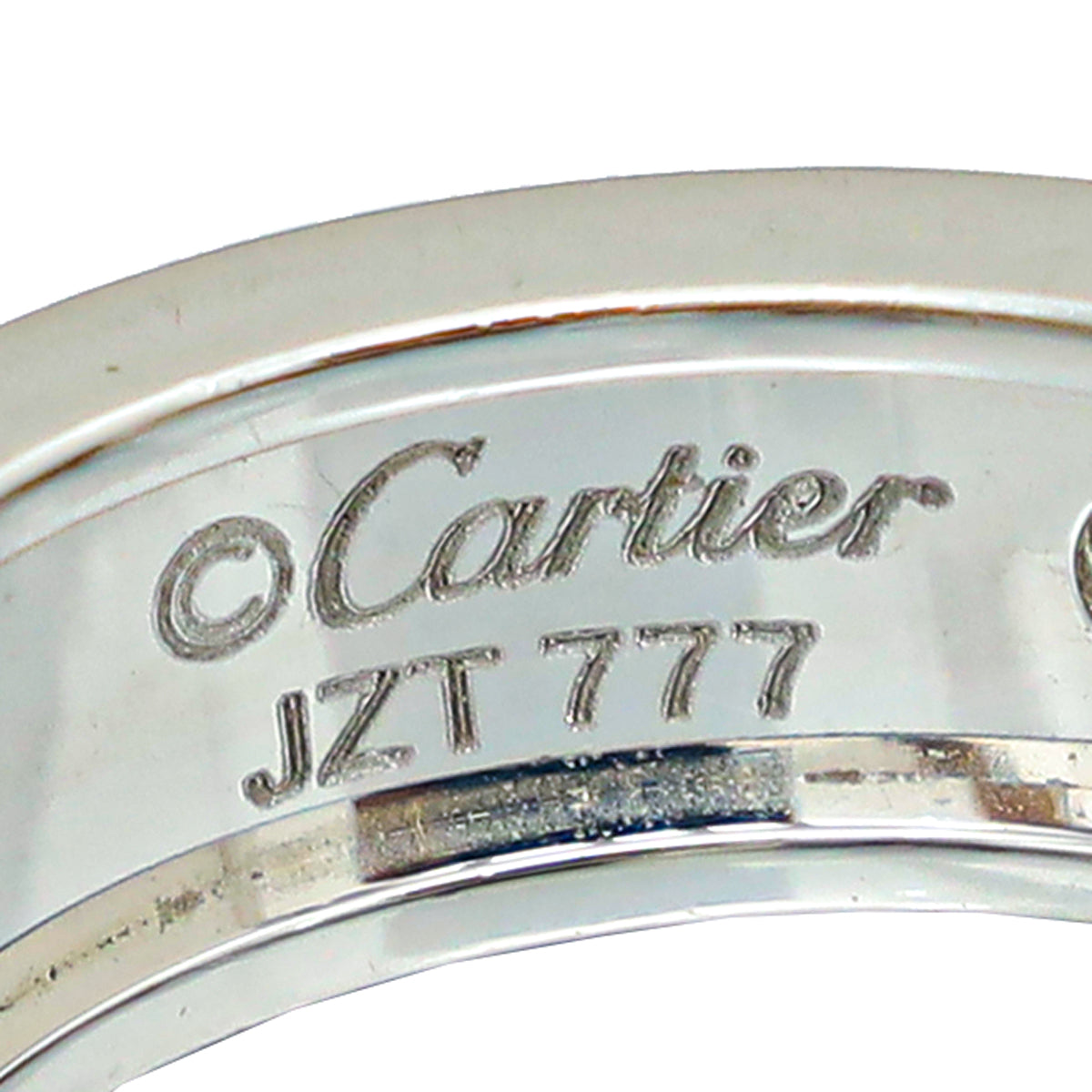 Cartier 18K White Gold 2 Diamond Love Earrings