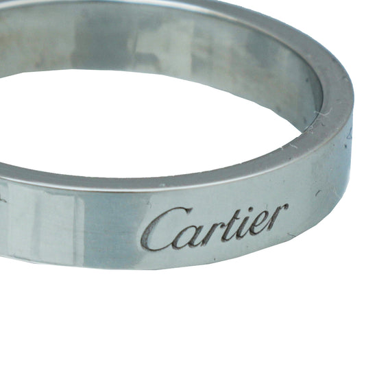 Cartier Platinum C De Cartier Wedding Band Ring 61