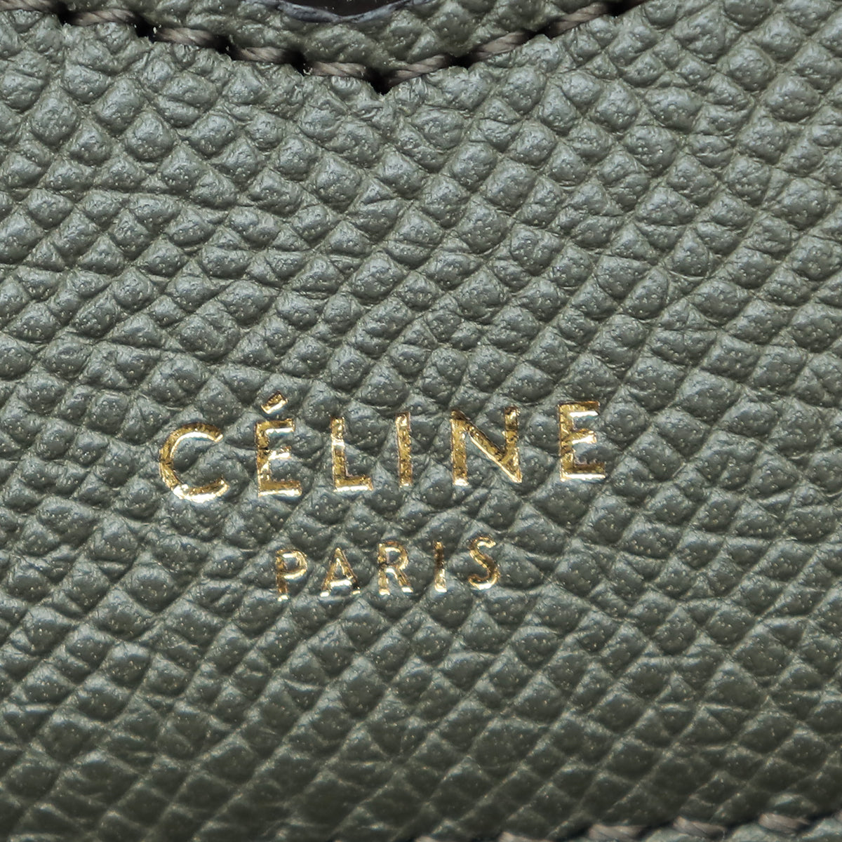 Celine Dark Olive Trotteur Bag