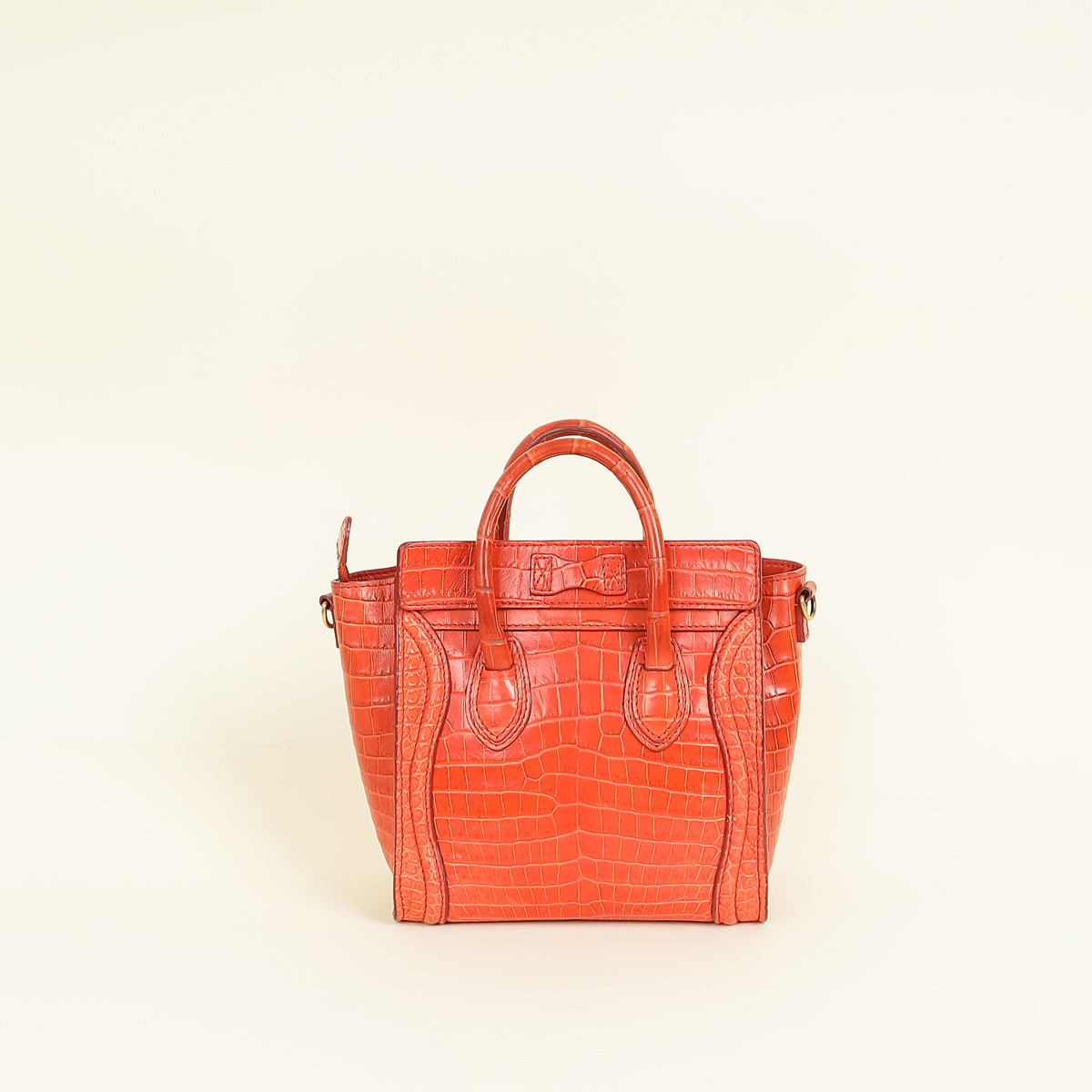 Celine Orange Crocodile Nano Luggage Bag – THE CLOSET