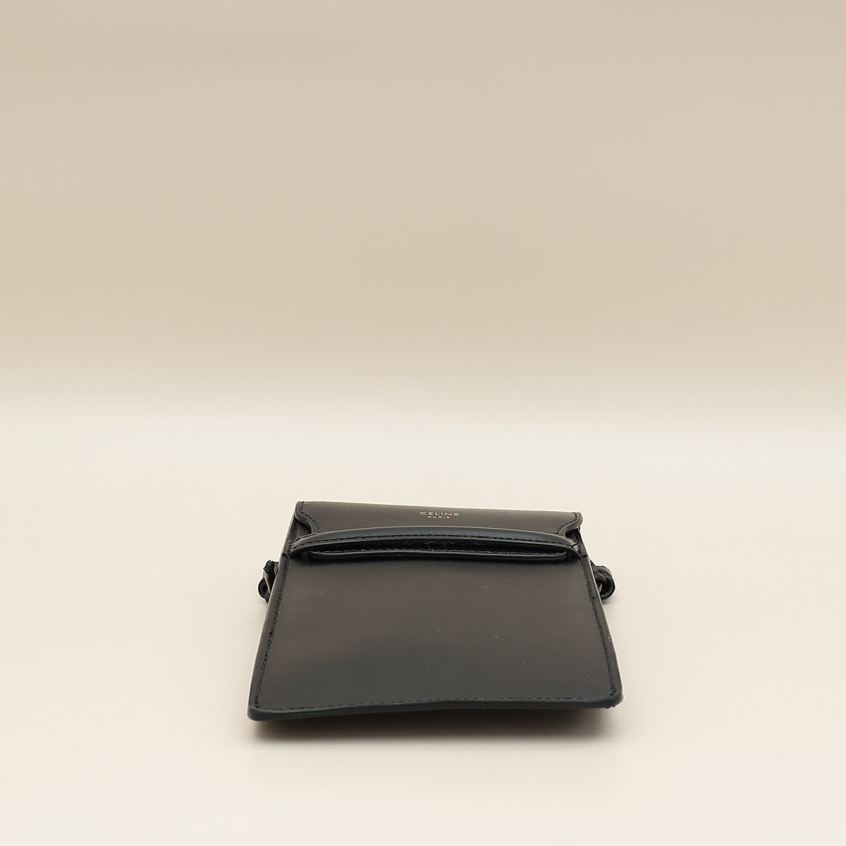 Celine Black Phone Flap Pouch W/ Strap – THE CLOSET