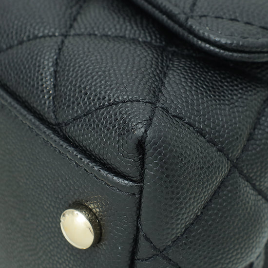 Chanel Black CC Coco Handle Lizard Handle Mini Bag
