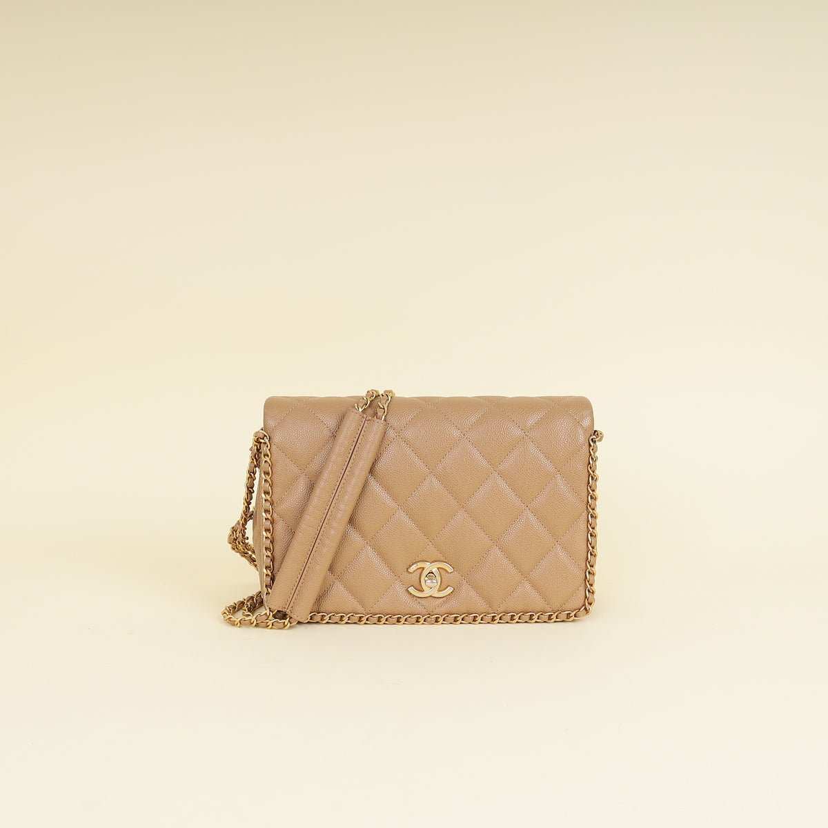 Chanel Beige CC Never Ending Chain Flap Bag – THE CLOSET