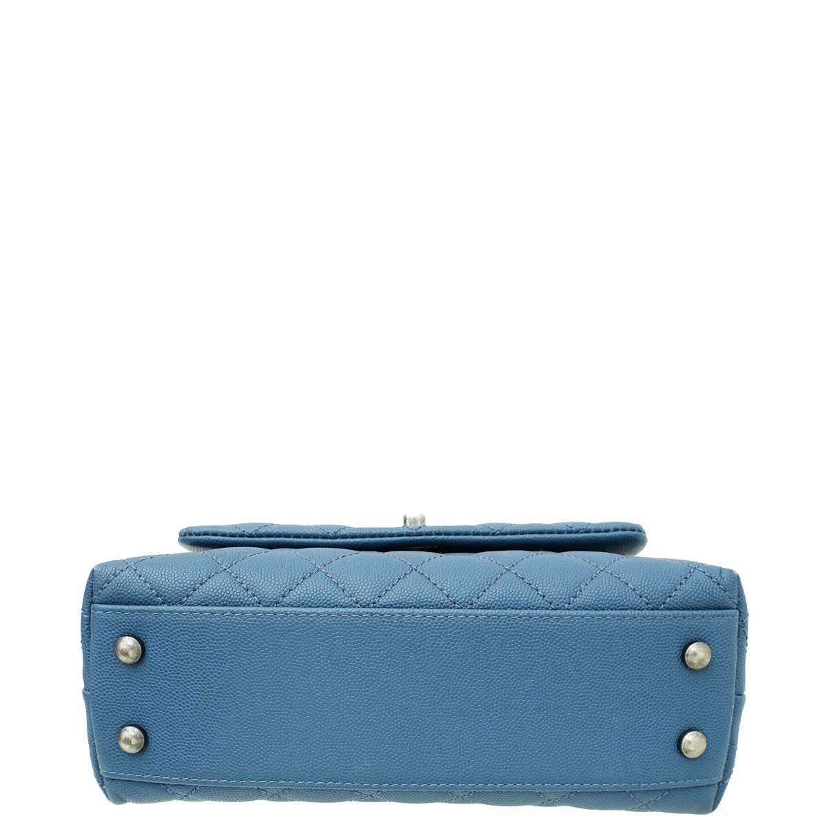 Chanel Blue CC Coco Handle Mini Bag – THE CLOSET