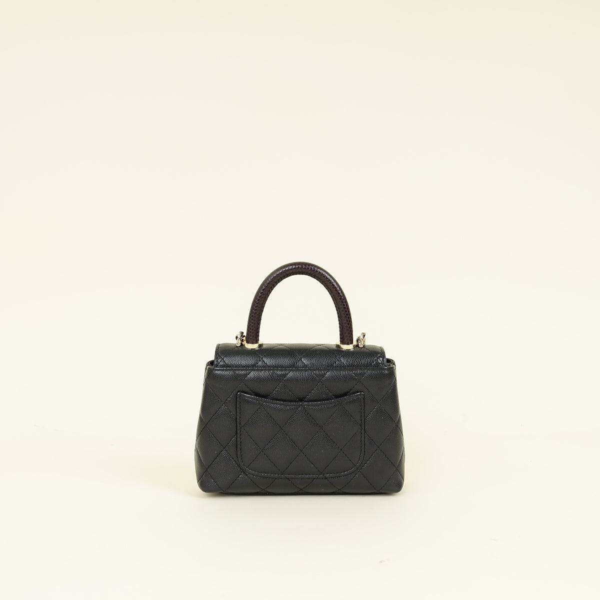 Chanel Black CC Coco Handle Micro Chain Bag – THE CLOSET