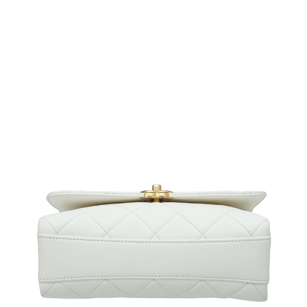 Chanel White Crystal Logo Chain Flap Small Bag – THE CLOSET