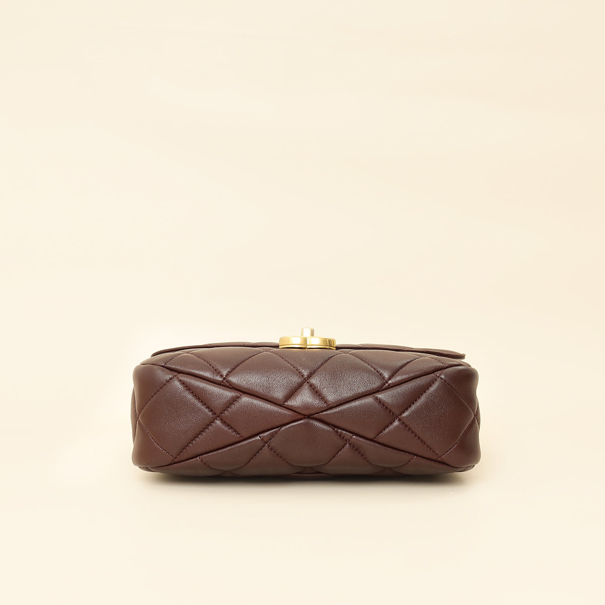 Chanel Brown CC Top Handle Quilted Flap Bag – THE CLOSET