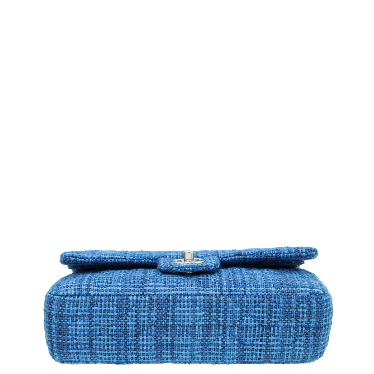 Chanel Blue Tweed Classic Double Flap Medium Bag – THE CLOSET