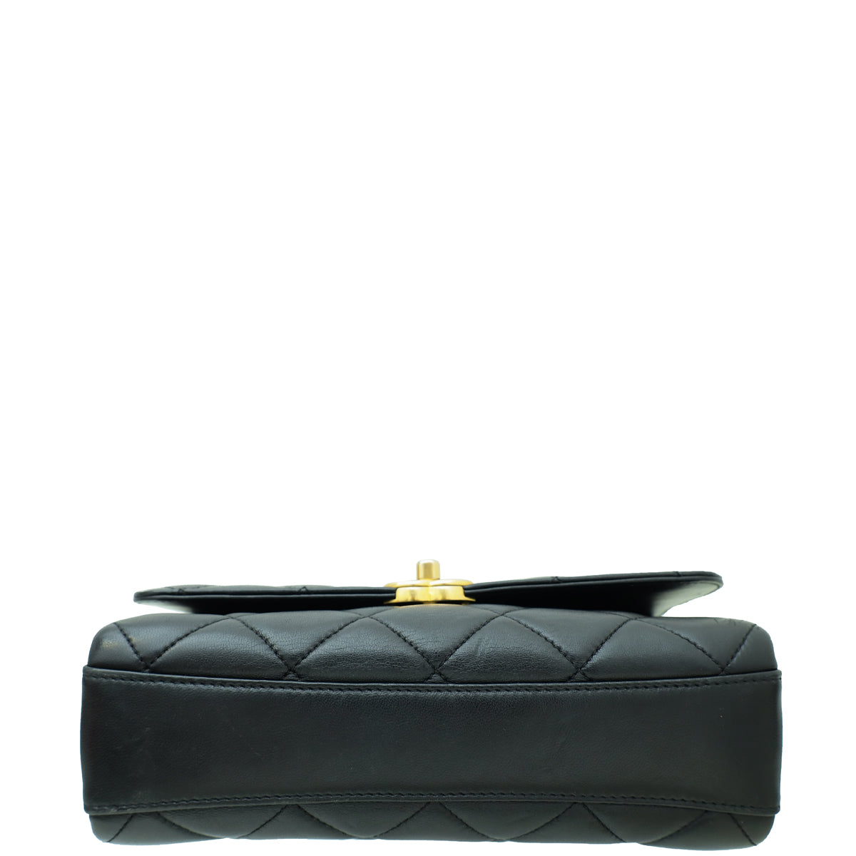 Chanel Black CC Crystal Logo Chain Flap Bag – THE CLOSET