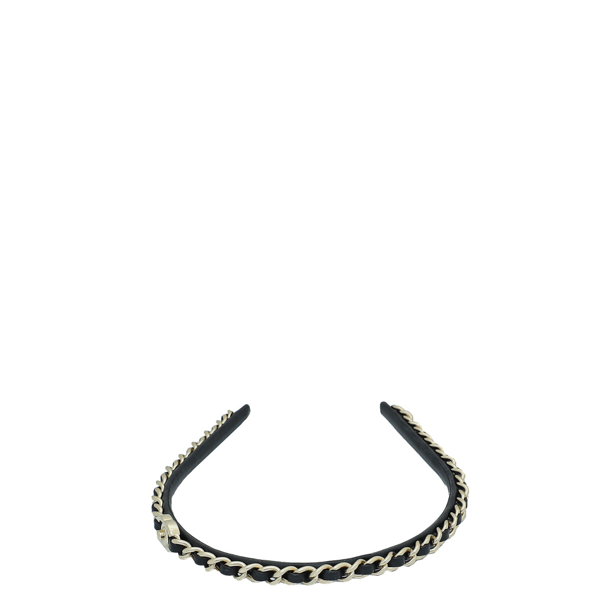 Chanel Black CC Turnlock Chain Headband – THE CLOSET display picture 3
