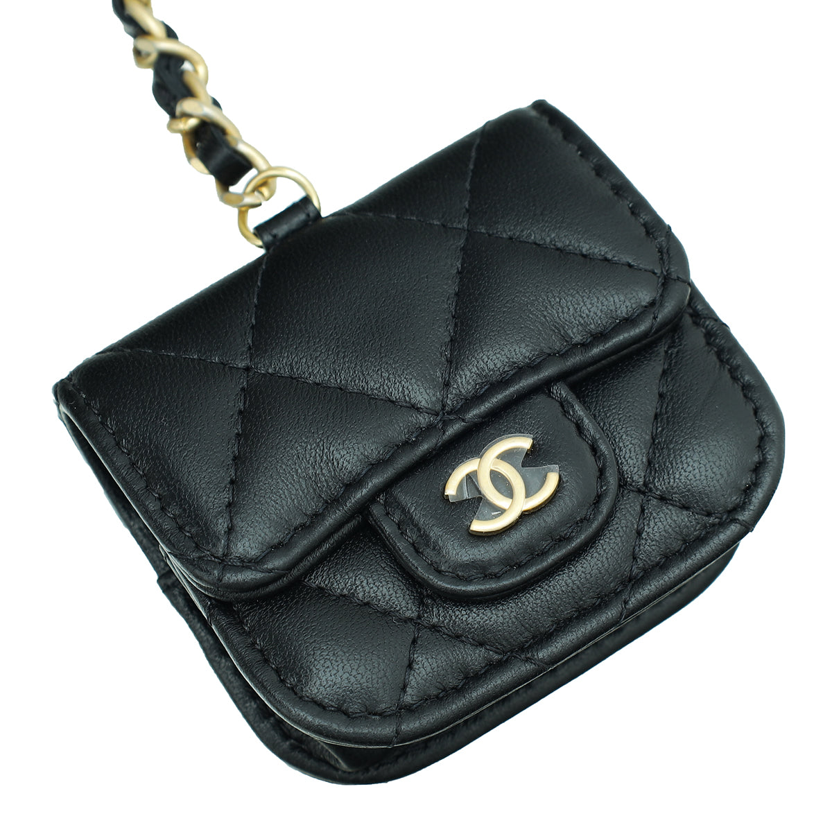 Chanel Black Pearl Crown CC Wristlet Multi Pouches – THE CLOSET