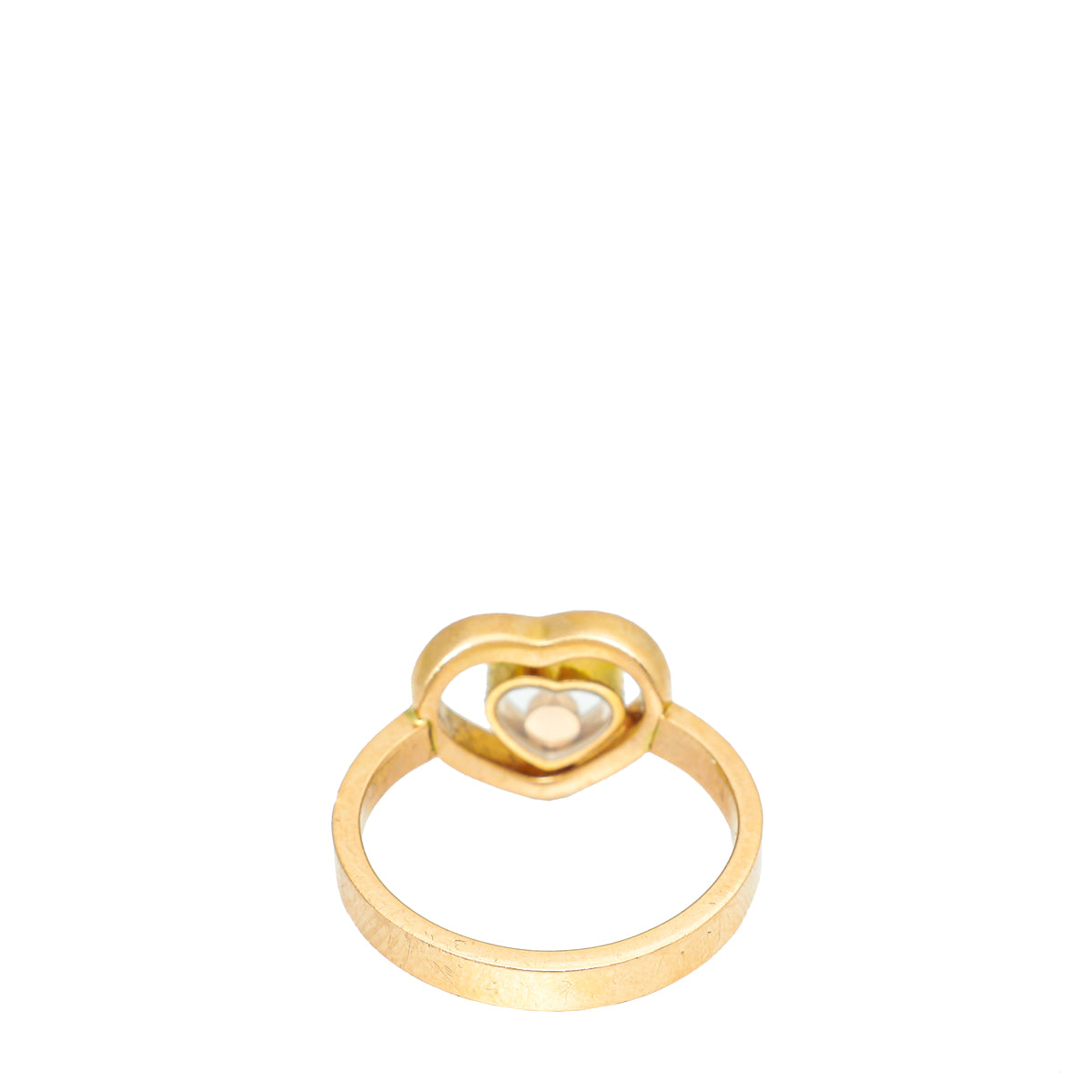 Chopard 18K Pink Gold Diamond Happy Hearts Ring