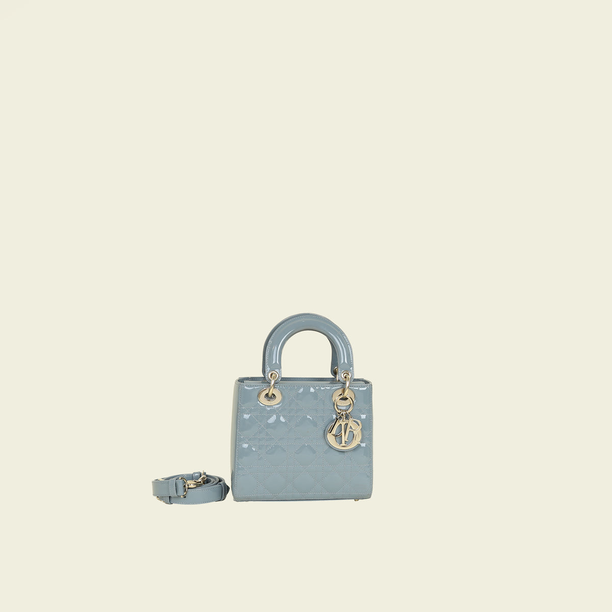 Christian Dior Slate Blue Lady Dior Small Bag – THE CLOSET