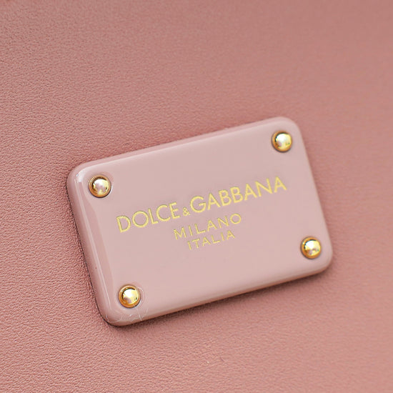 Dolce & Gabbana Dusty Pink Sicily 62 Medium Tote Bag