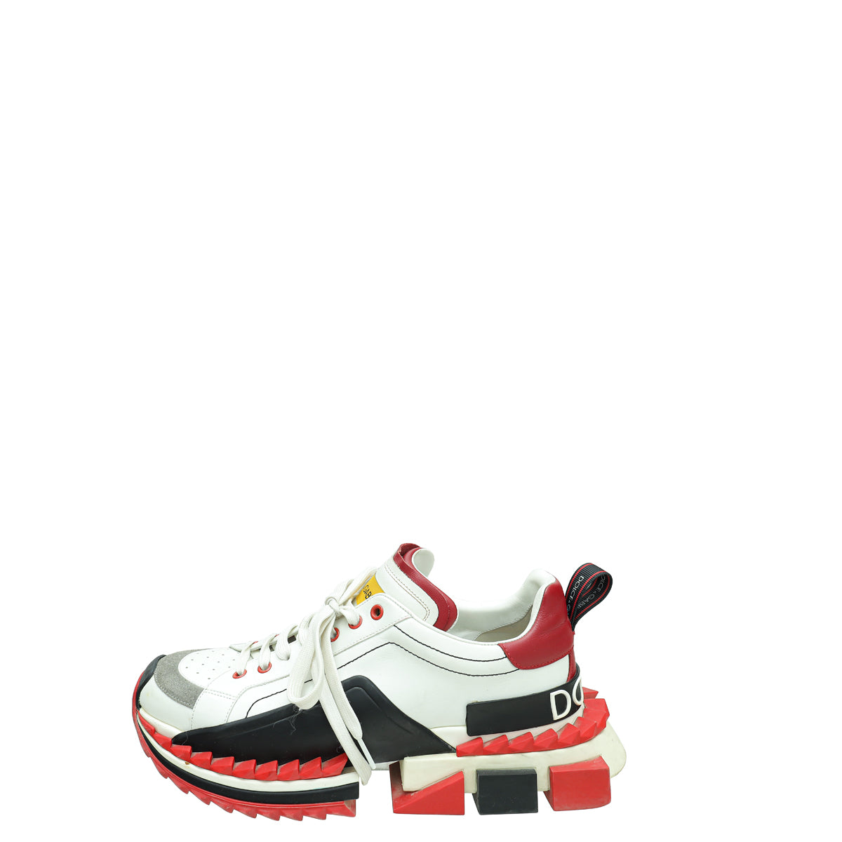 Dolce & Gabbana Burgundy Super King High Top Men Sneakers Shoes