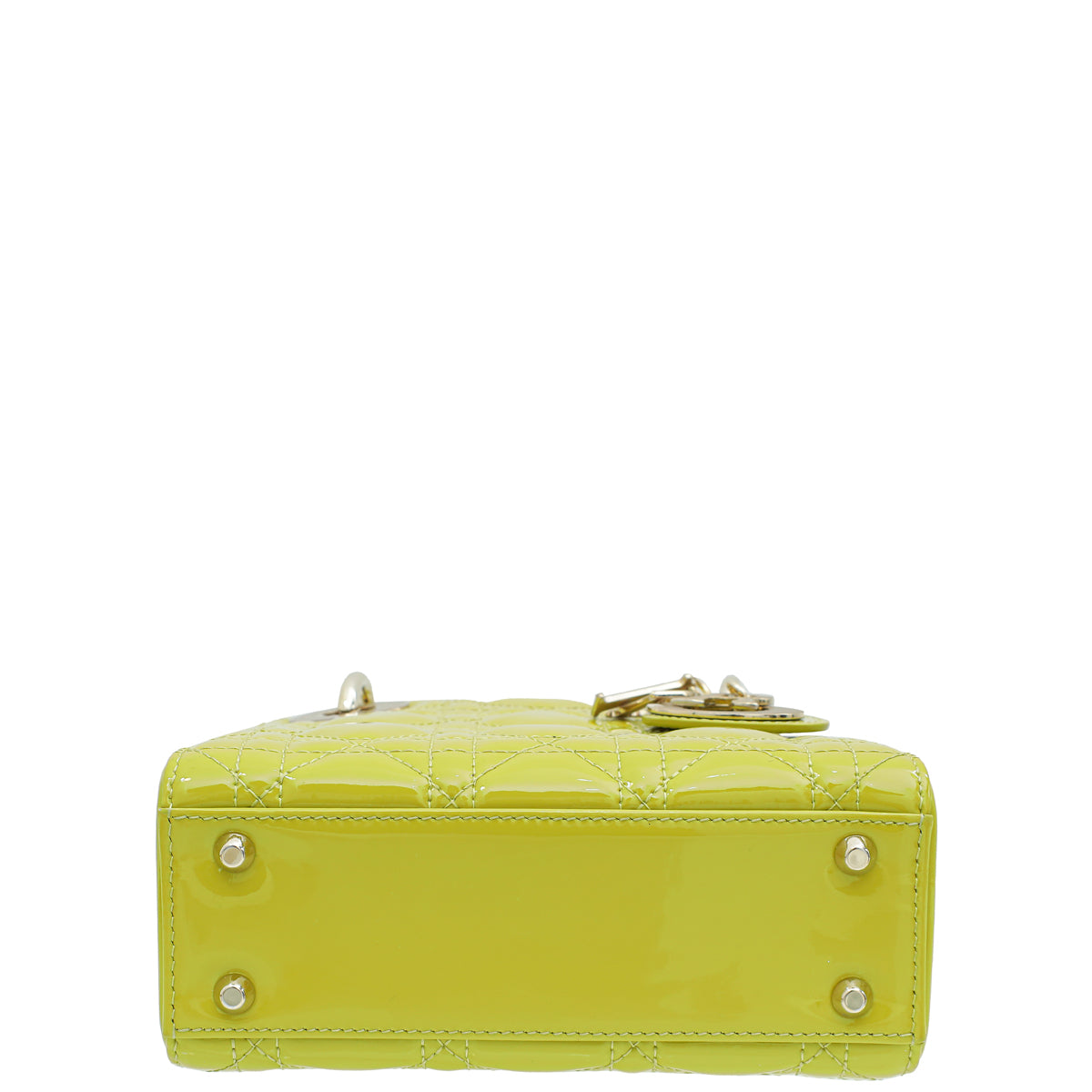 Christian Dior Lime Yellow Lady Dior Mini Bag – THE CLOSET