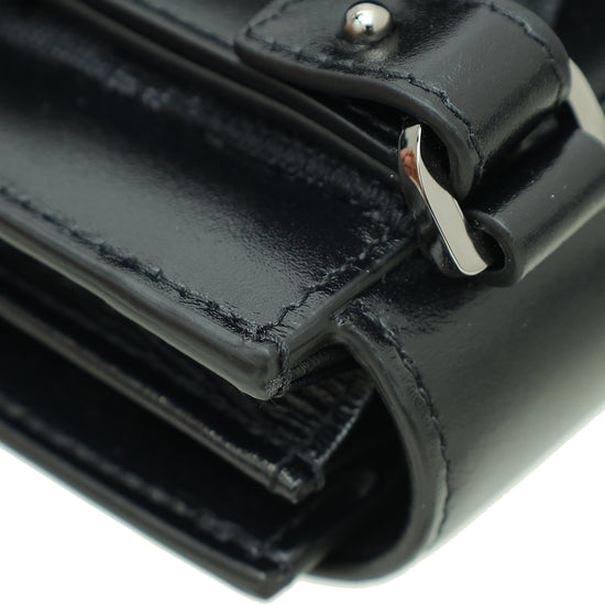 Christian Dior Black Oblique Saddle double Crossbody Wallet