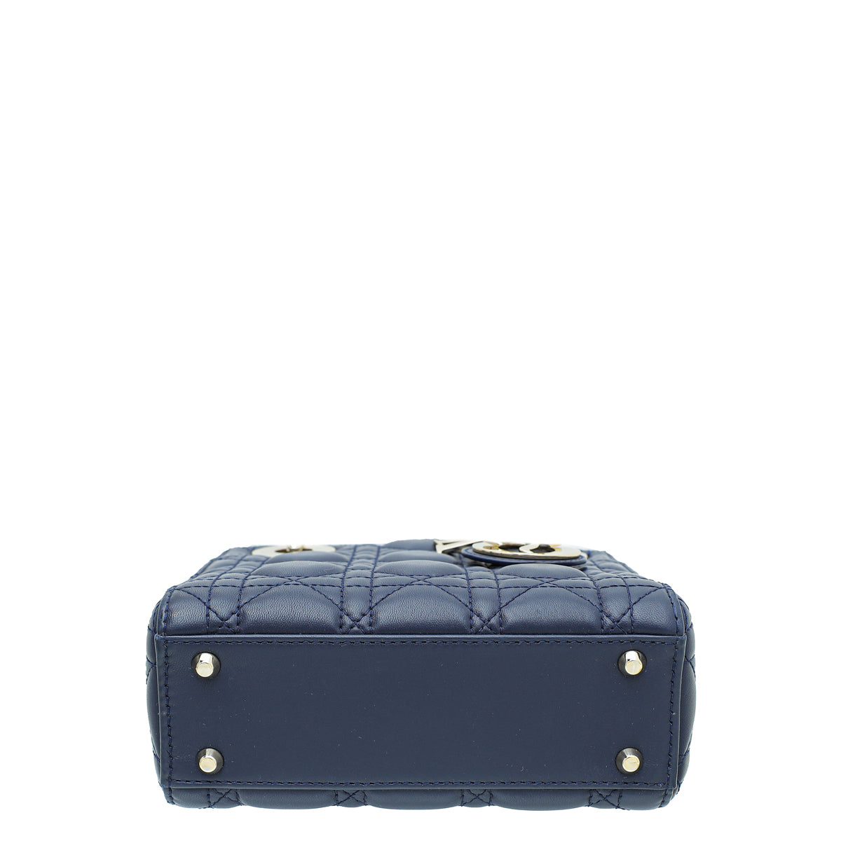 Christian Dior Navy Blue Lady Dior Mini Chain Bag – THE CLOSET