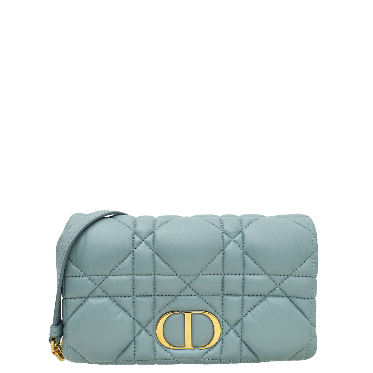 Christian Dior Cloud Blue Caro Mini Micro Cannage Bag – THE CLOSET