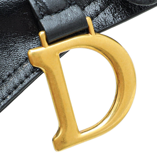 Christian Dior Black Saddle Belt Bag
