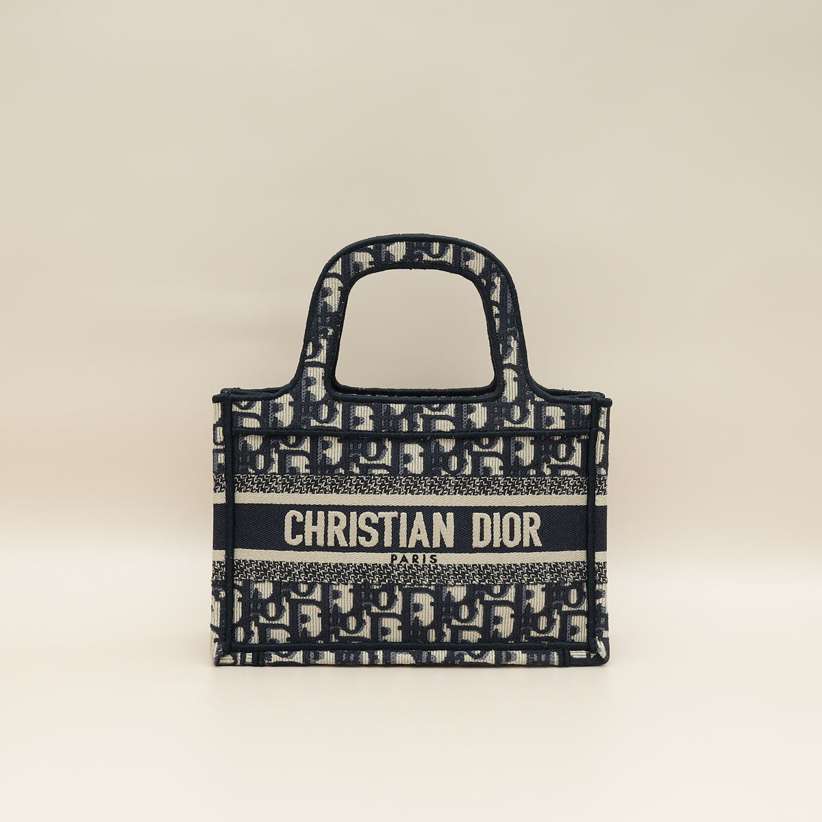 Christian Dior Navy Blue Oblique Book Tote Mini Bag – THE CLOSET