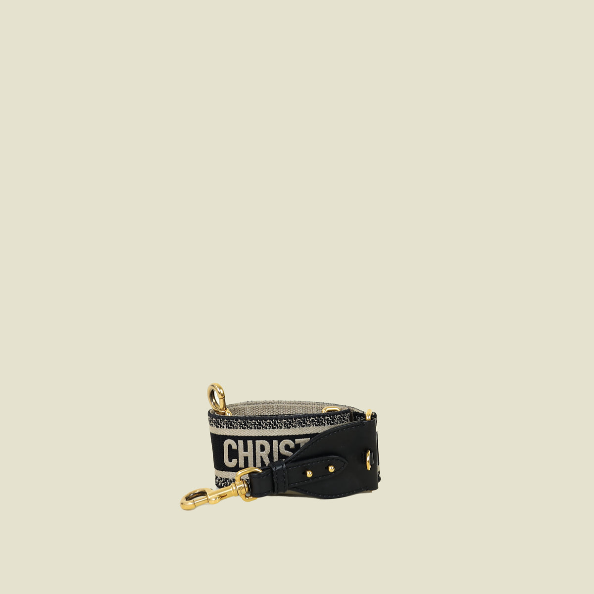 Christian Dior Bicolor Logo Embroidery Shoulder Strap – THE CLOSET