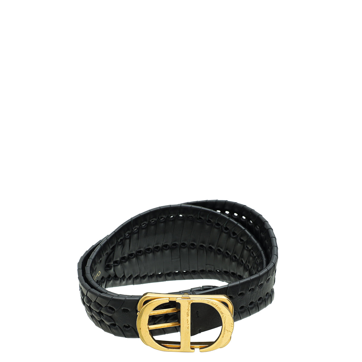 Christian Dior Black Braided 30 Montaigne Waist Belt – THE CLOSET