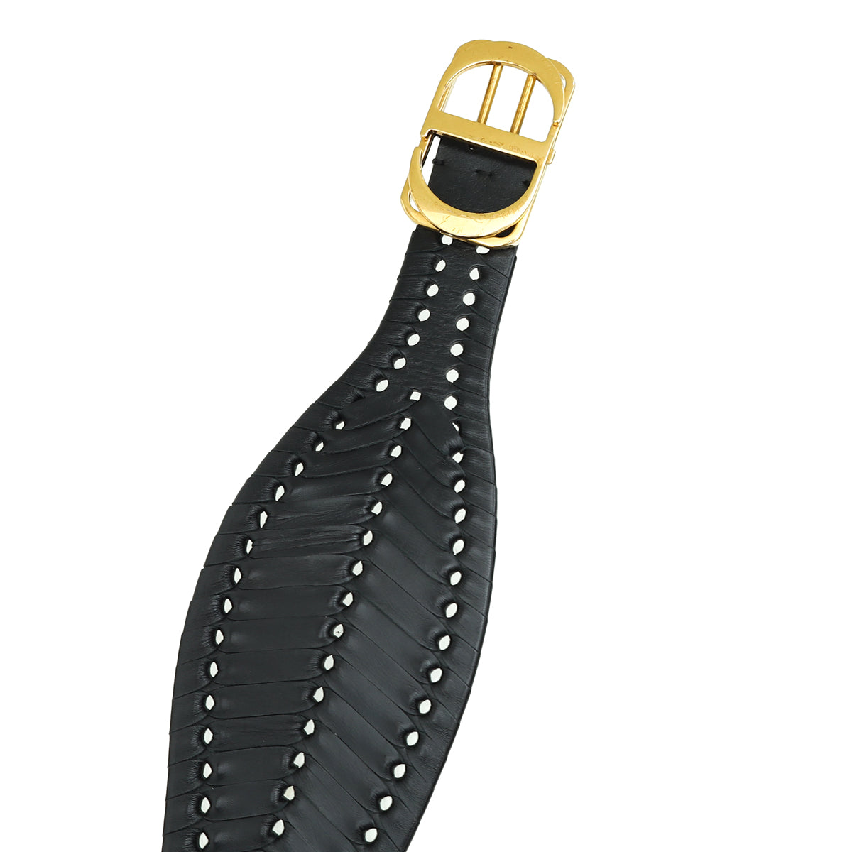 Christian Dior Black Braided 30 Montaigne Waist Belt – THE 