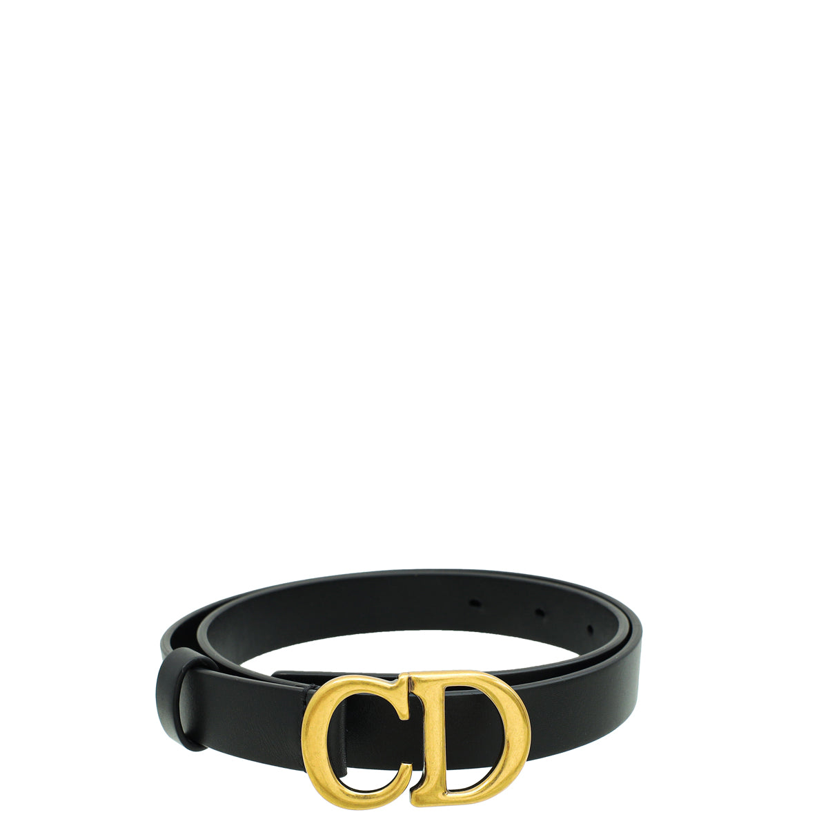 Christian Dior Black Ultrasoft CD Saddle 20mm Belt – THE CLOSET