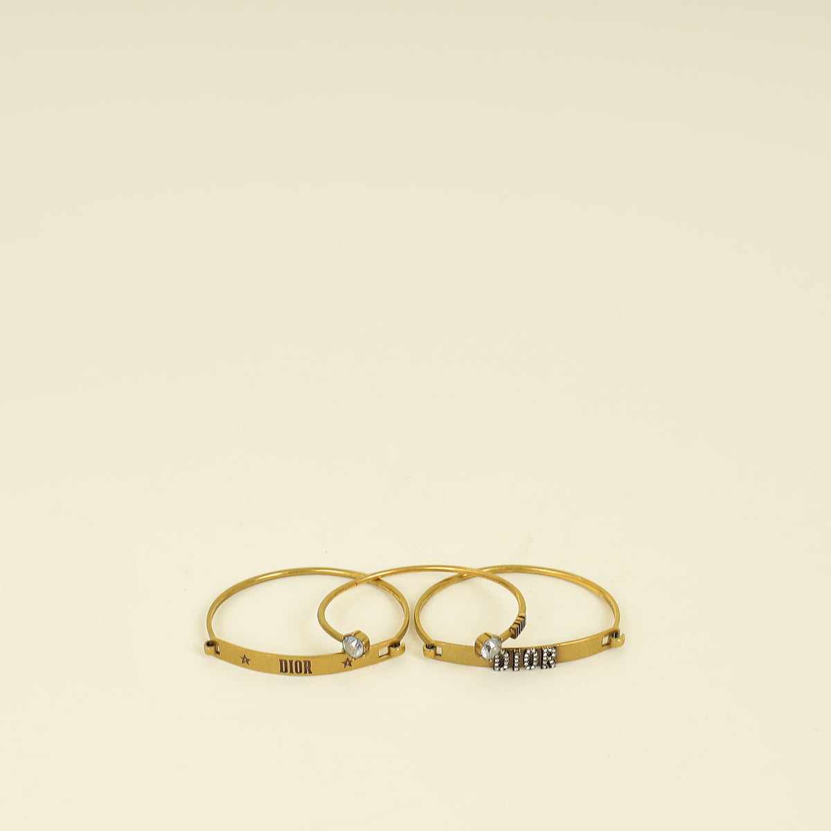 Christian Dior Gold Antique Dio(r)evolution Bracelet Set | Pre