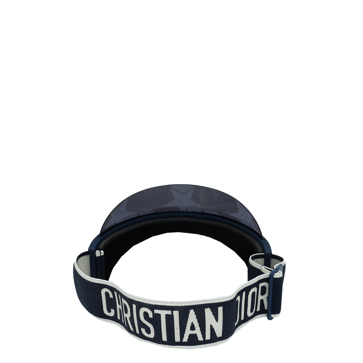 Christian Dior Blue Visor with Stars Dior Club V1u Logo Clear Visor In Matte Blue / Blue Silver  main image 3