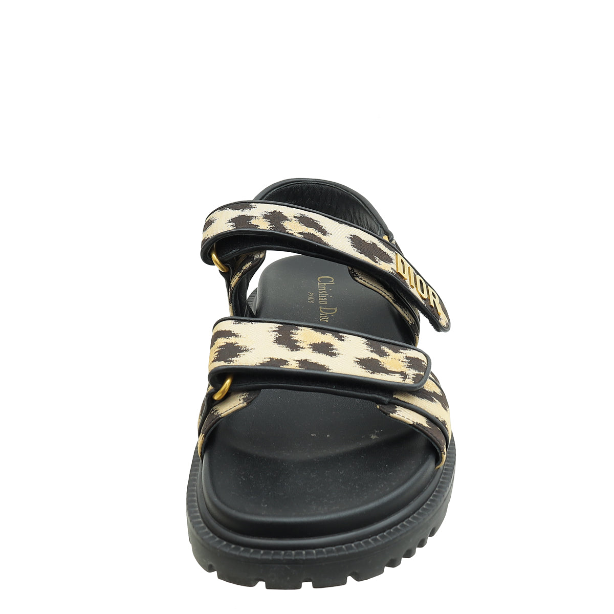 Christian Dior Bicolor Leopard Print Dioract Sandal 39.5 – THE CLOSET