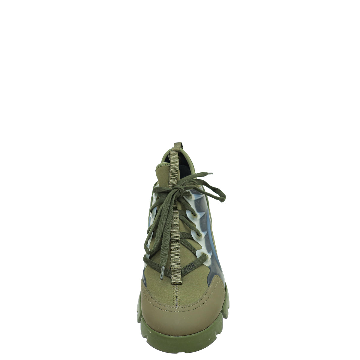 Khaki Dior D Connect Sneakers Green 100% Authentic Christian Dior 